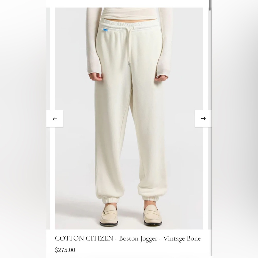 COTTON CITIZEN - Boston Jogger - Vintage Bone